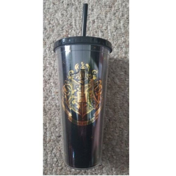 Harry Potter HOGWARTS Travel Tumbler with Cover and Straw 22 fl oz - Picture 1 of 5